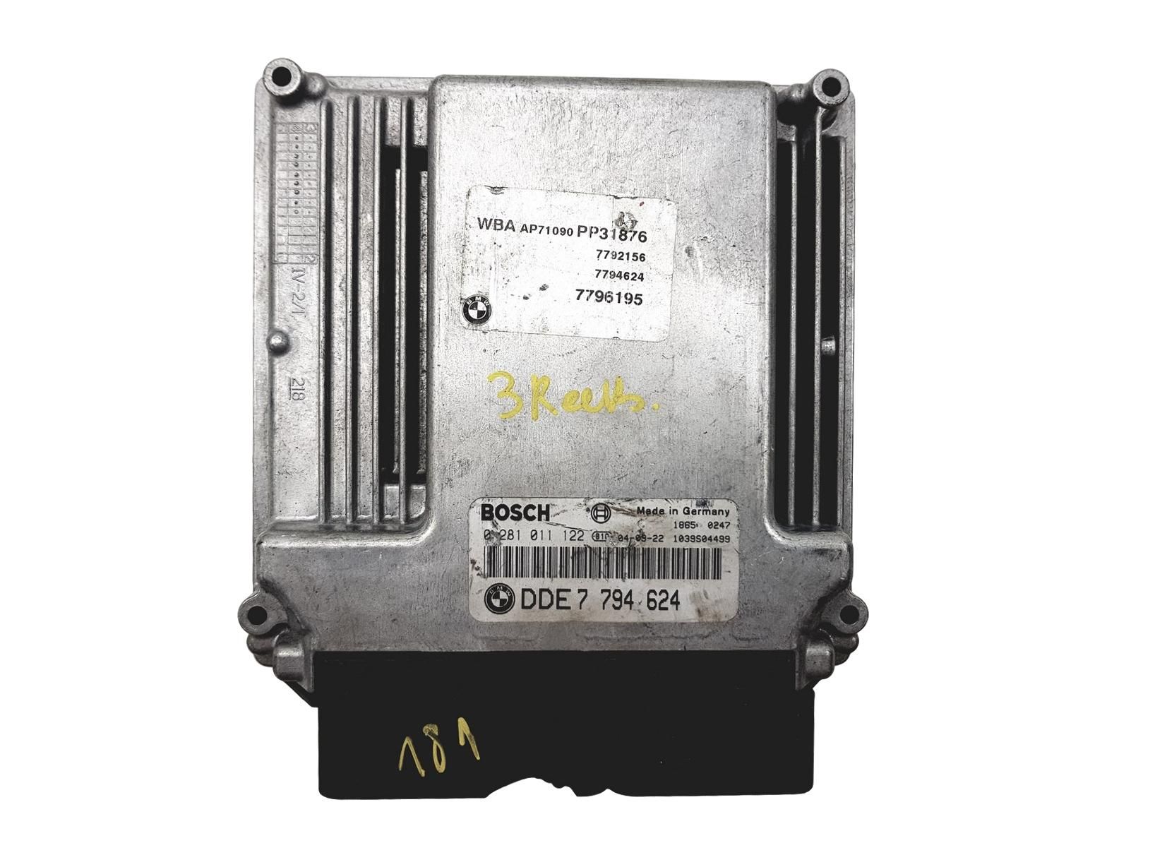 Motorsteuerung DDE7794624 0281011122 BMW 1584 main product photo