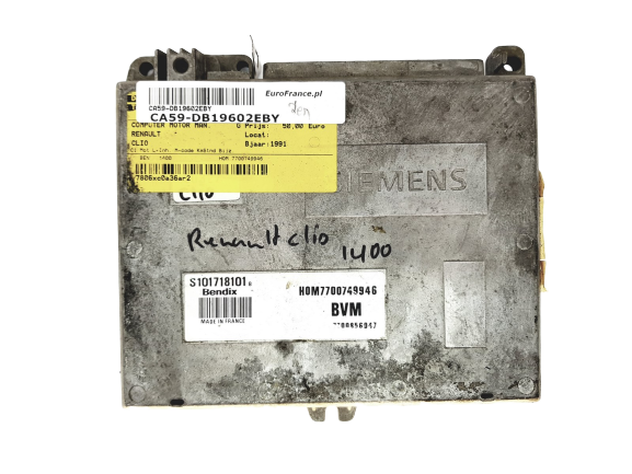 Steuergerät Renault 7700749946 S101718101B Siemens main product photo