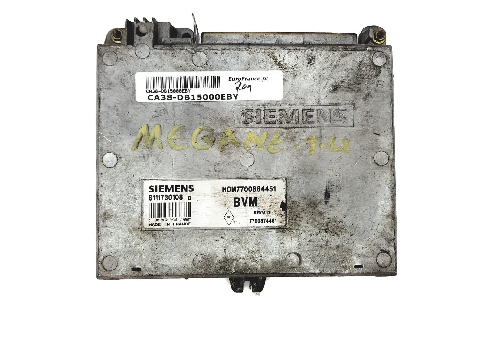 Steuergerät S111730108B 7700864451 7700874461 Renault Siemens 15000 main product photo