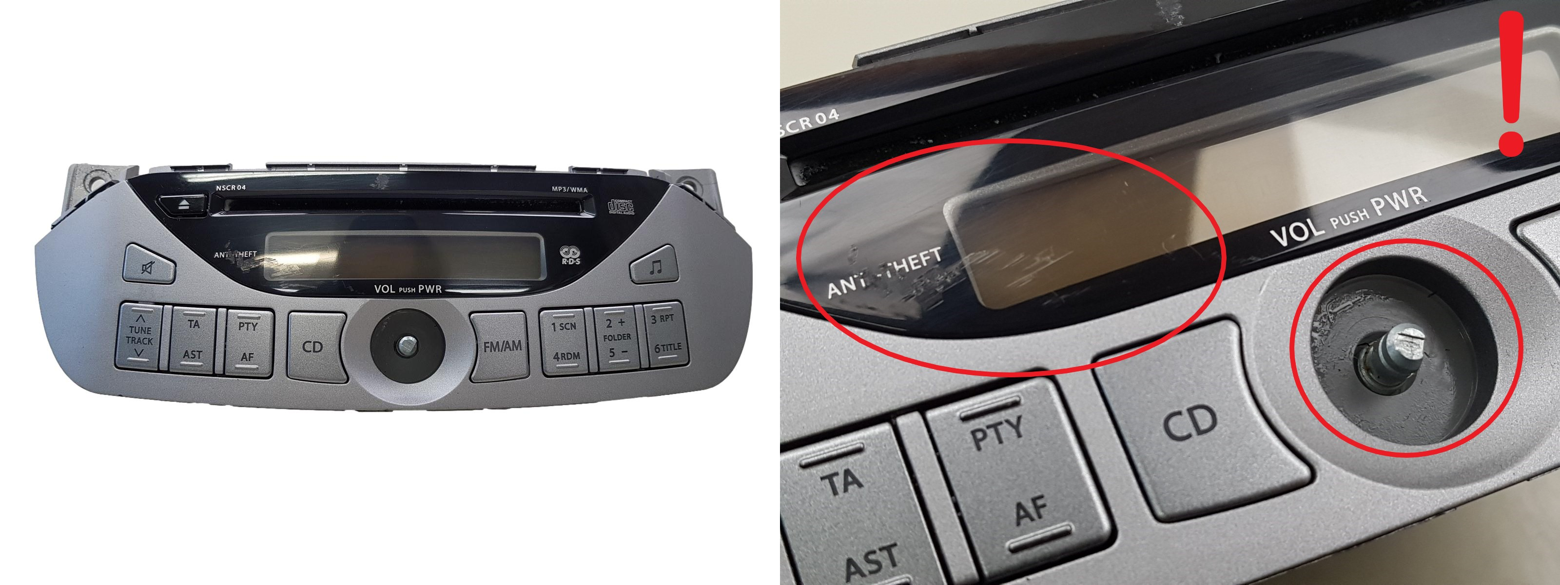 Cd-Radio Mit Mp3 Nissan Pixo 39101M68K00 39101-68K0 CDF-R3019A 1120 main product photo