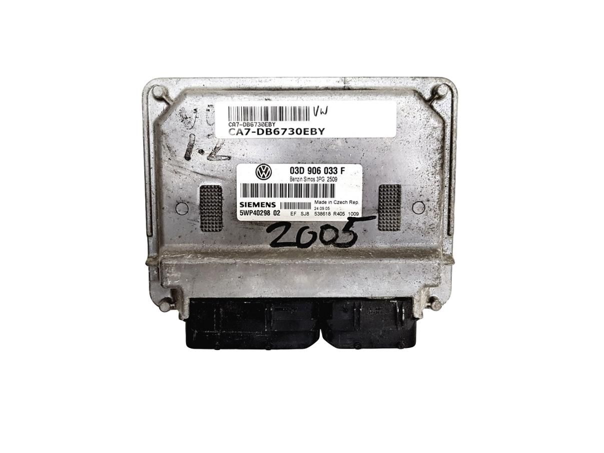 Steuergerät 03D906033F 5WP40298 02 VW Siemens 6730 main product photo