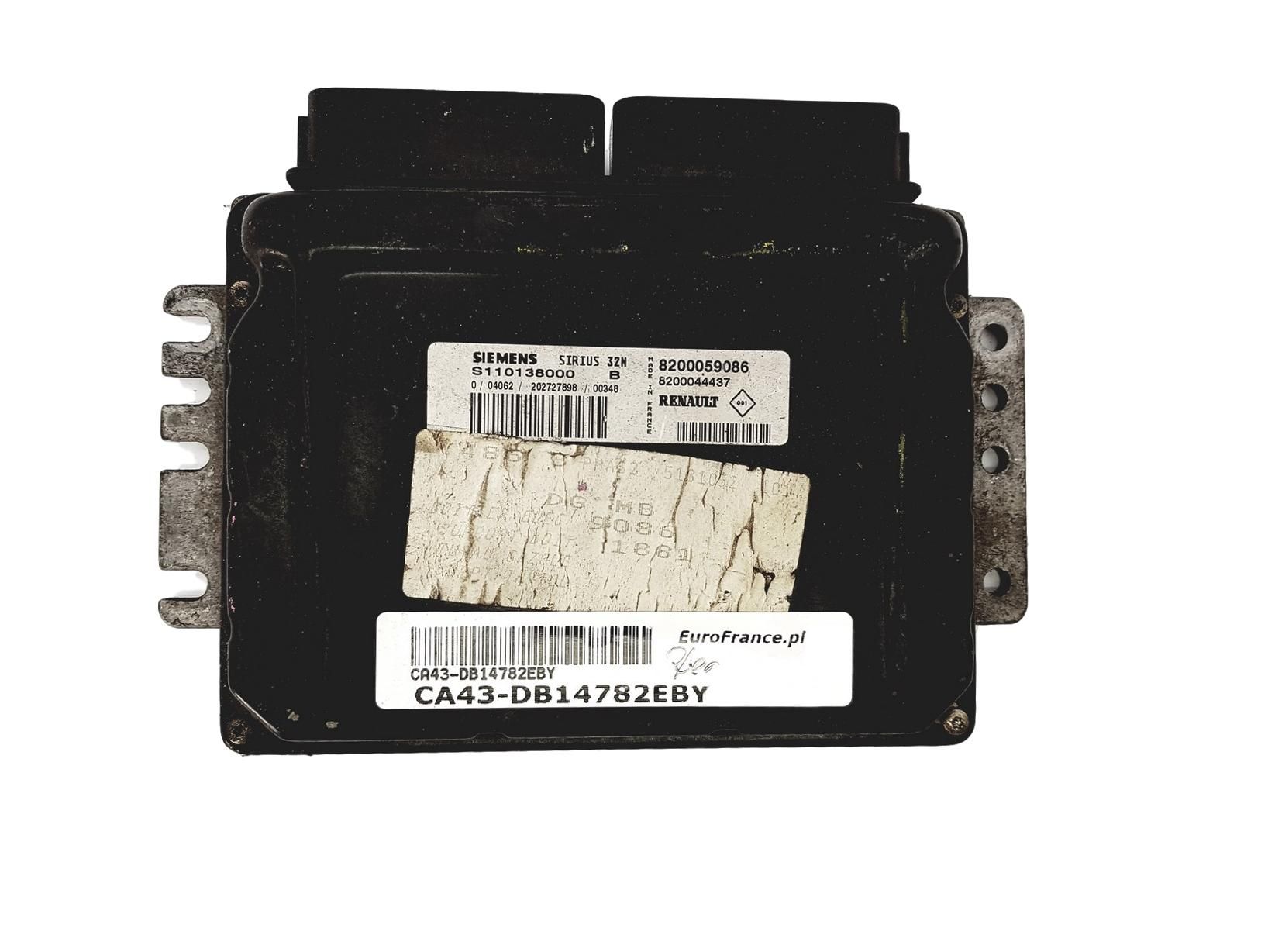 Steuergerät S110138000B 8200059086 8200044437 Renault Siemens 14782 main product photo