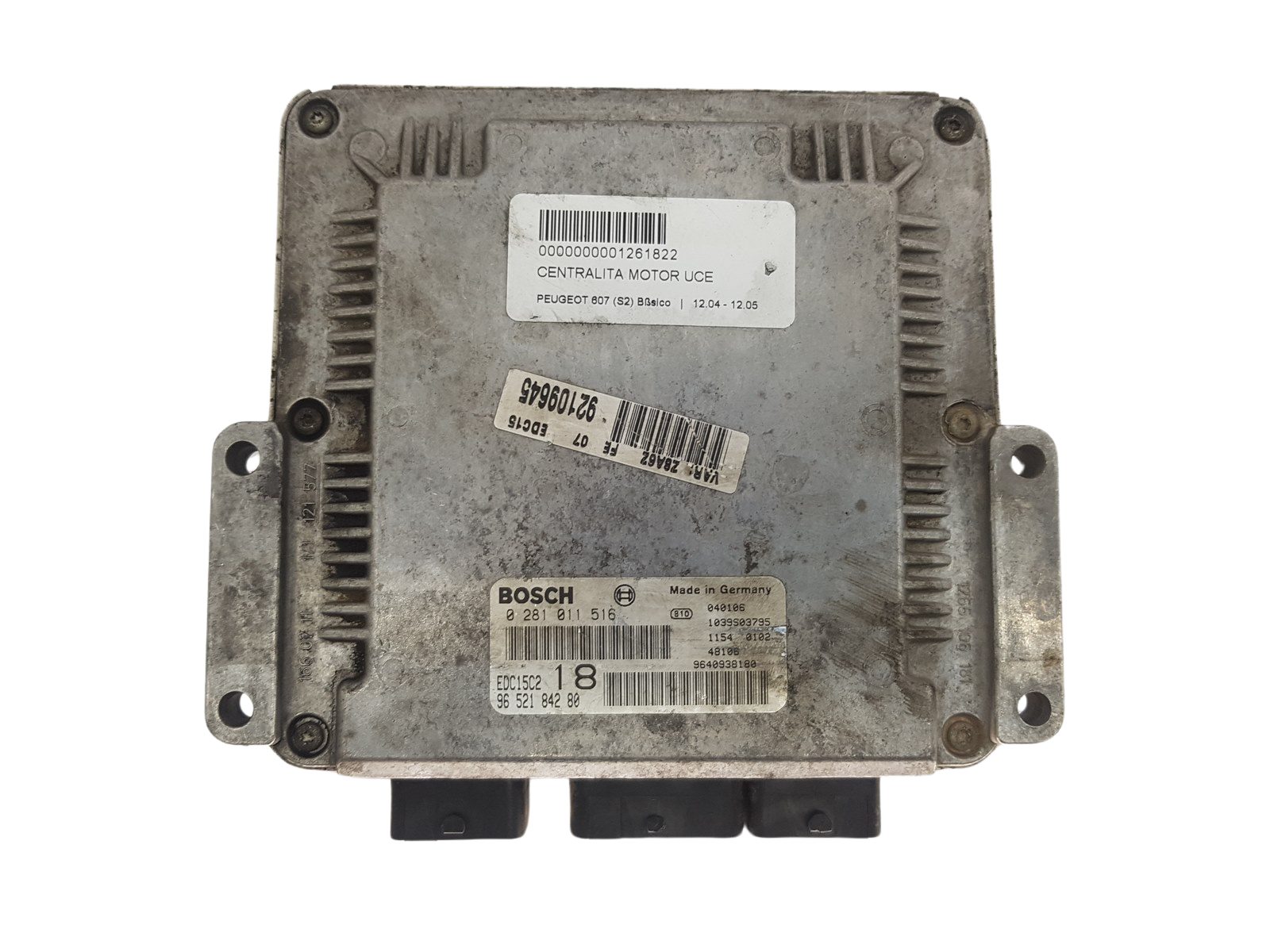 Steuergerät 0281011516 9652184280 9640938180 PSA Bosch 3312 main product photo