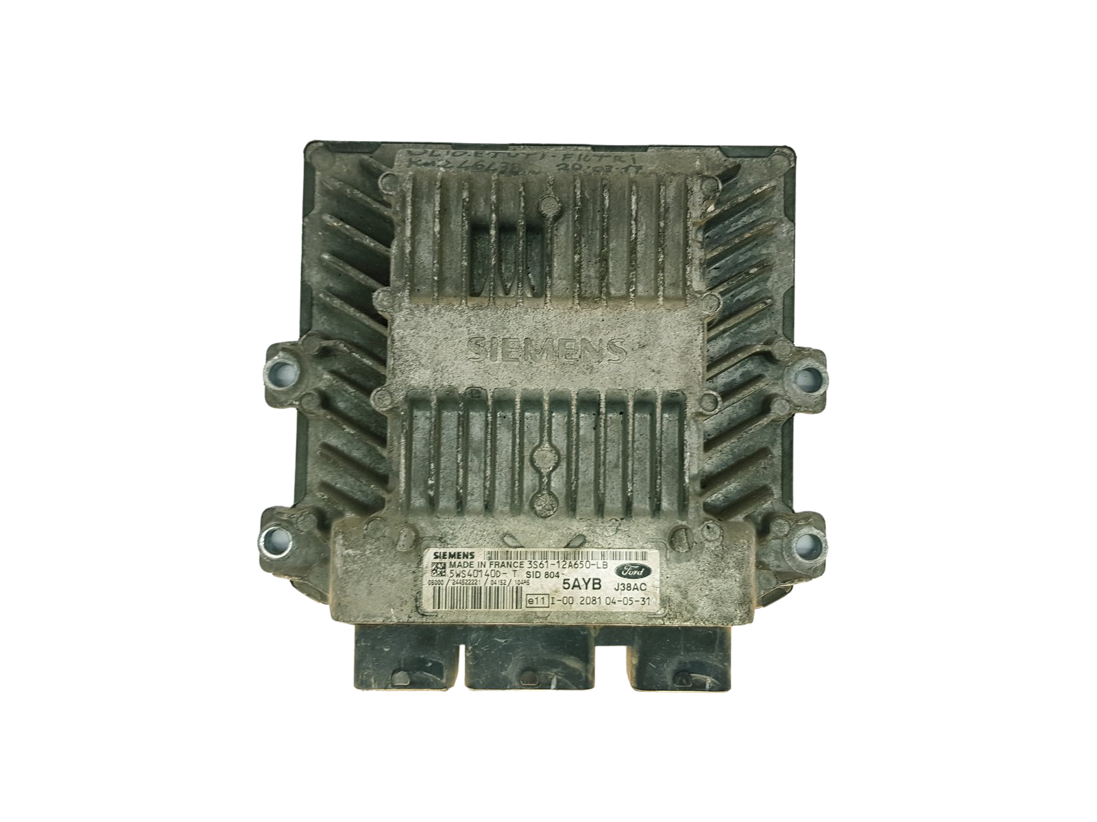 Steuergerät 3S61-12A650-LB 5WS40140D-T SID 804 Ford Siemens 33010 main product photo