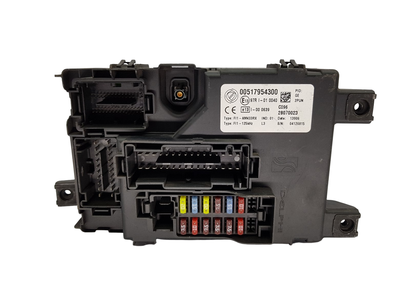 Sicherungskasten Relaiskasten Fiat 00517954300 28070023 Delphi main product photo
