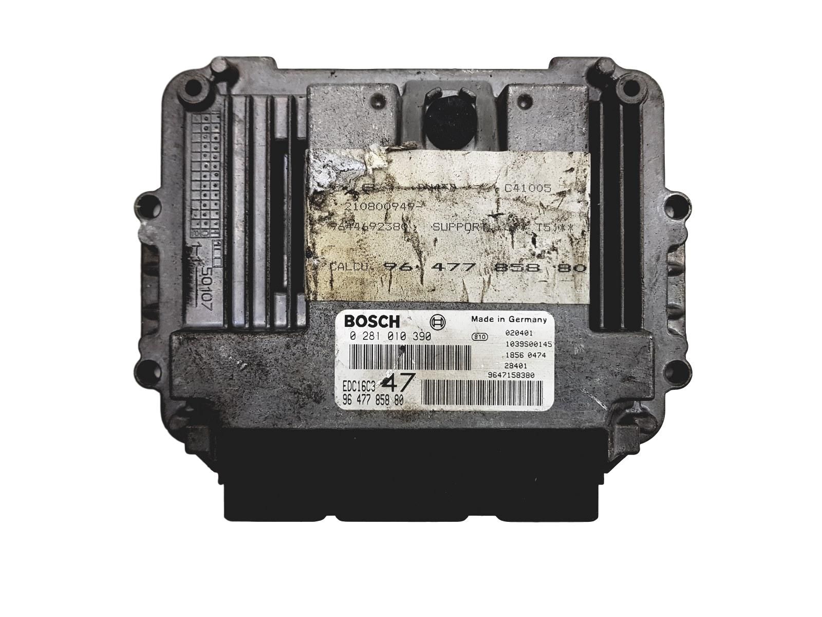 Steuergerät 0281010390 9647785880 9647158380 PSA Bosch main product photo