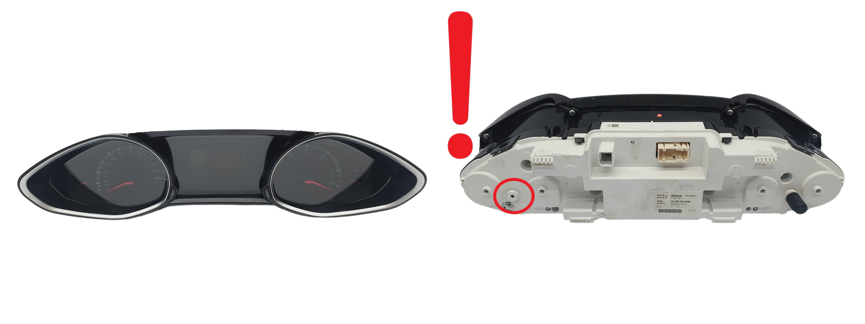 Tacho Kombiinstrument Peugeot 308 T9 9809838380 60816 main product photo