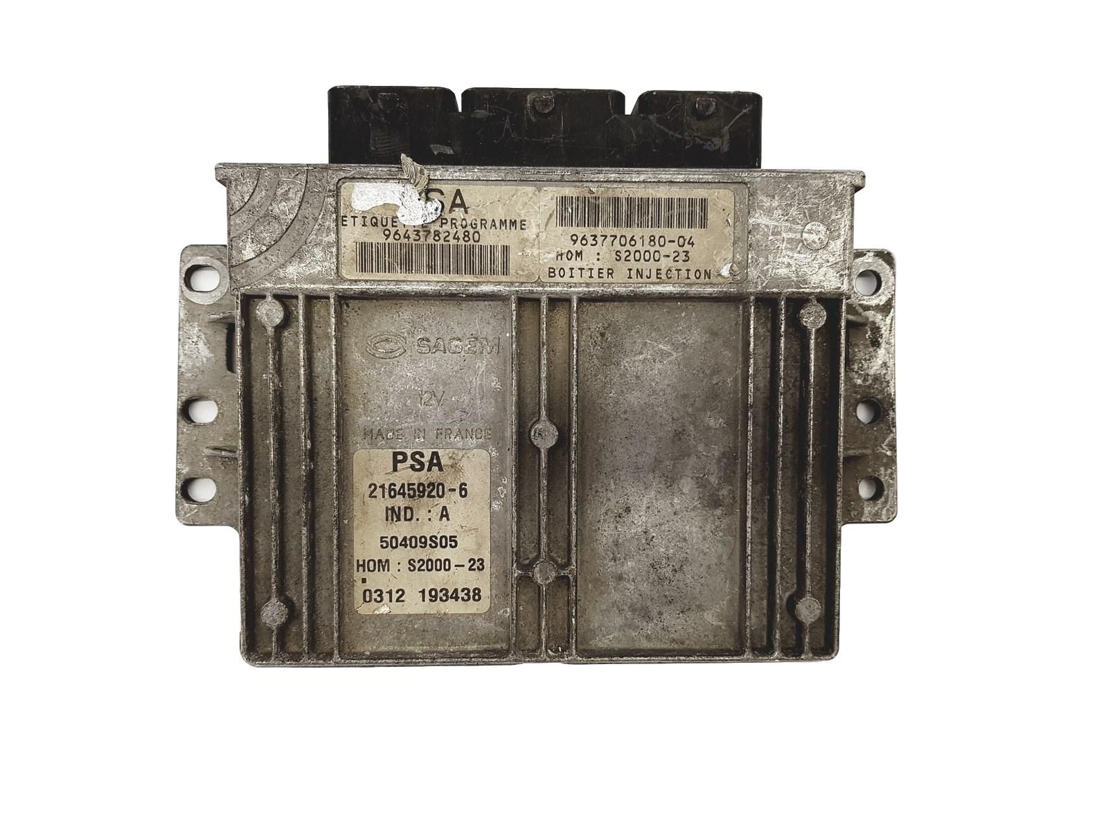 Steuergerät 9643782480 9637706180-04 21645920-6 PSA Sagem 13774 main product photo