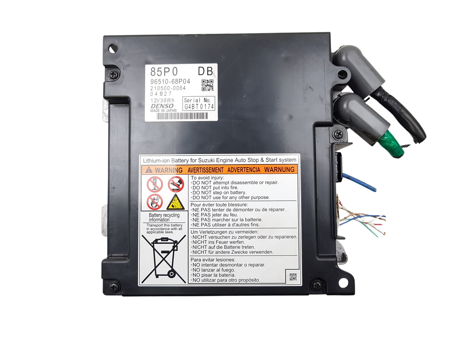Batterie Suzuki Ignis 3 96510-68P04 210500-0064 Denso main product photo