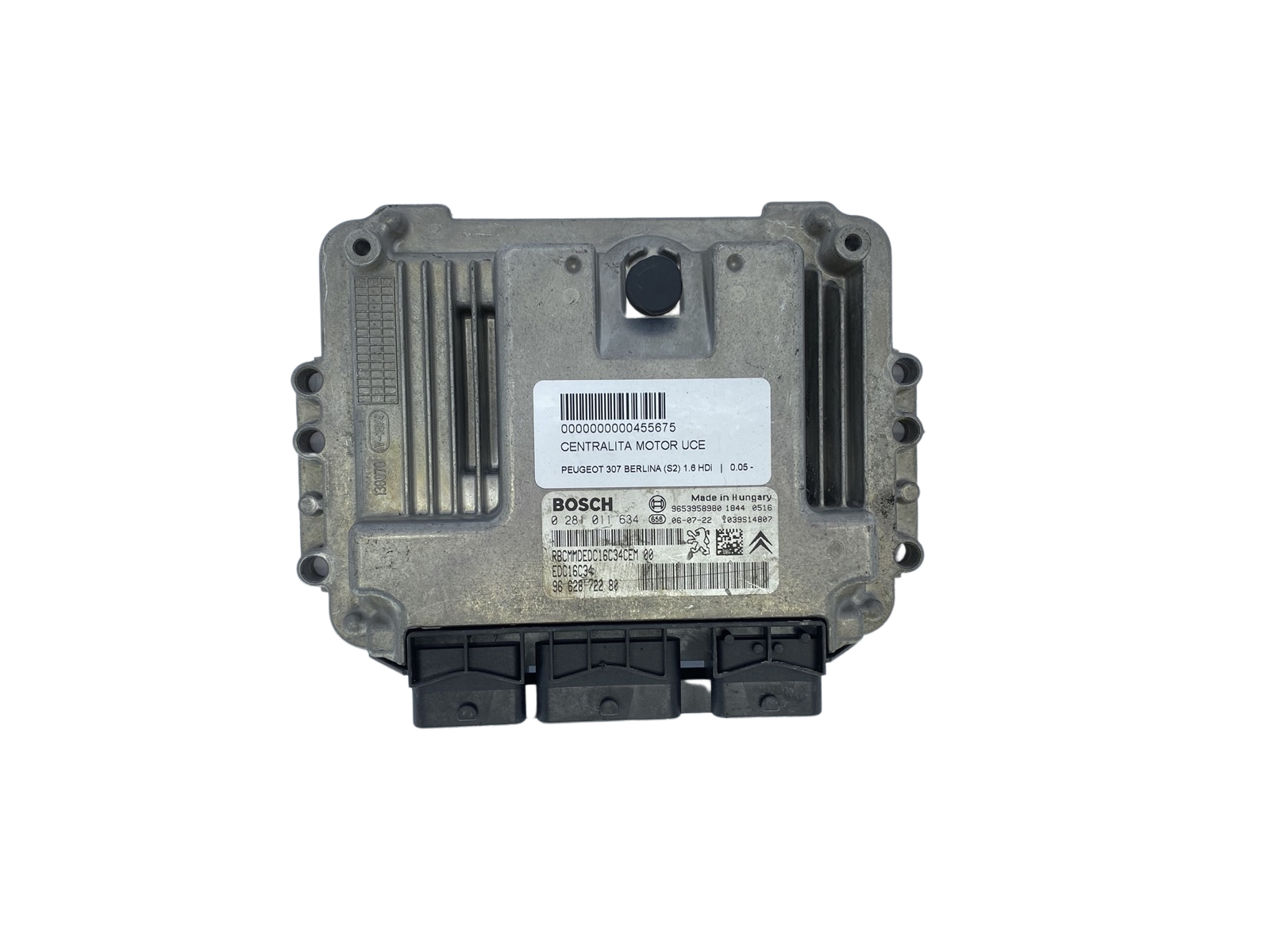 Steuergerät 0281011634 9662872280 9653958980 PSA Bosch 60371 main product photo