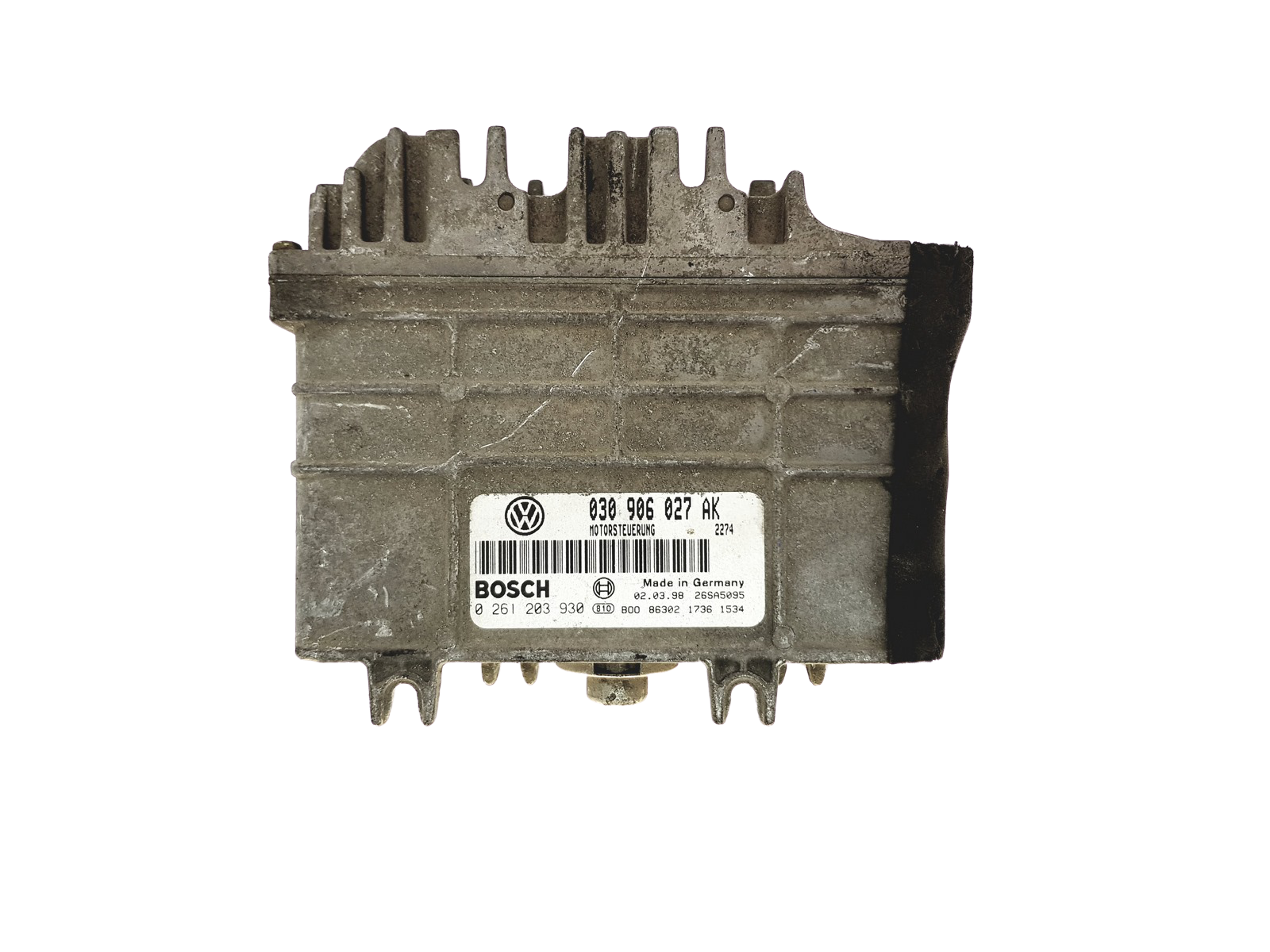 Steuergerät VW Seat 030906027AK 0261203930 Bosch 24977 main product photo