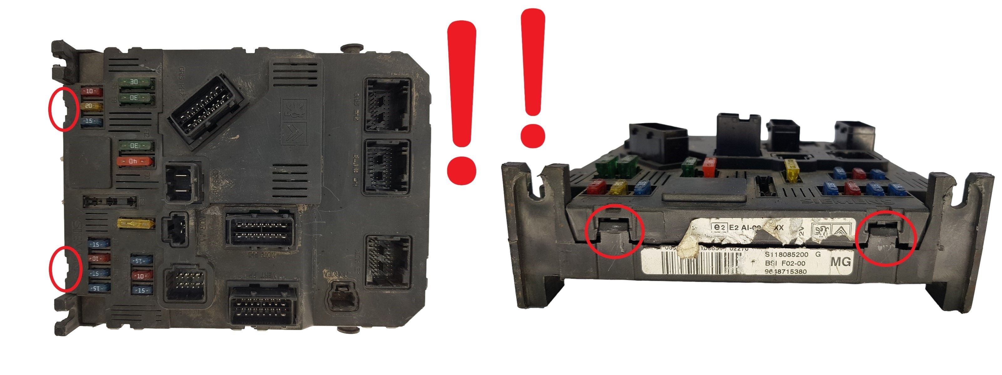Steuergerät BSI F02-00 S118085200G 9648715380 PSA Siemens 1493 main product photo