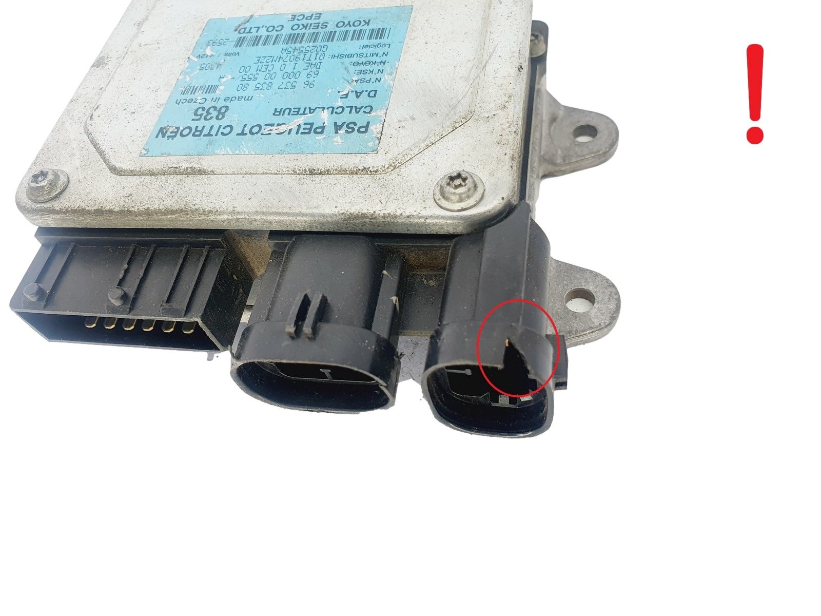 Steuergerät 9653783580 6900000555 Q1T19074M2ZE G025545A KOYO PSA 46504 main product photo