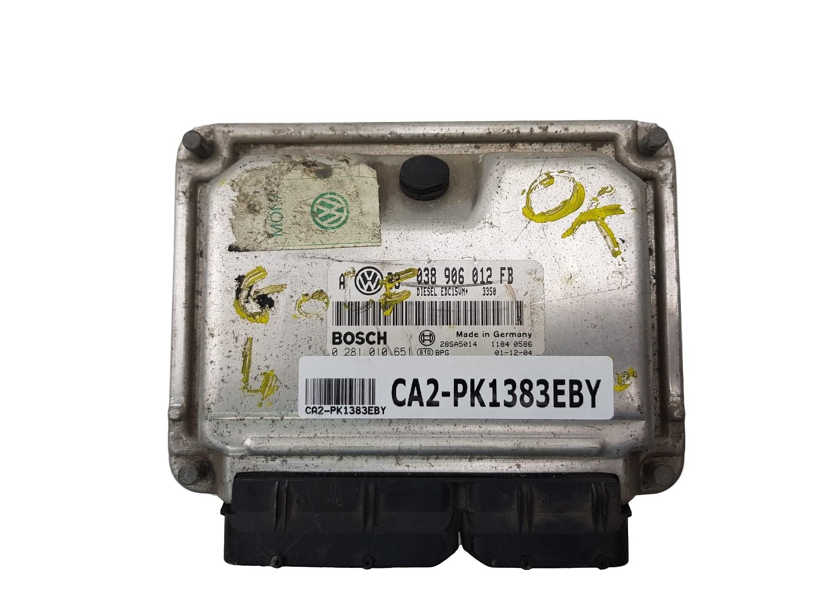 Motorsteuerung 038906012FB 0281010651 VW 1383 main product photo
