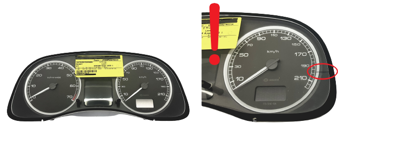 Tacho Kombiinstrument Peugeot 307 9645768480 E 01 48993 main product photo