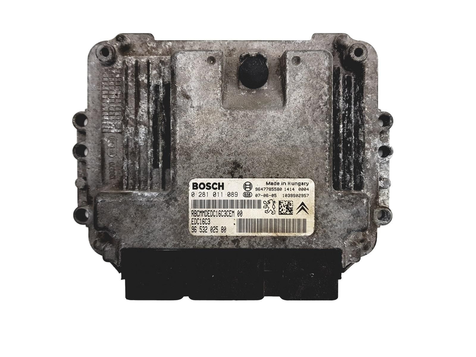 Steuergerät 0281011089 9647785580 9653202580 PSA Bosch 2970 main product photo