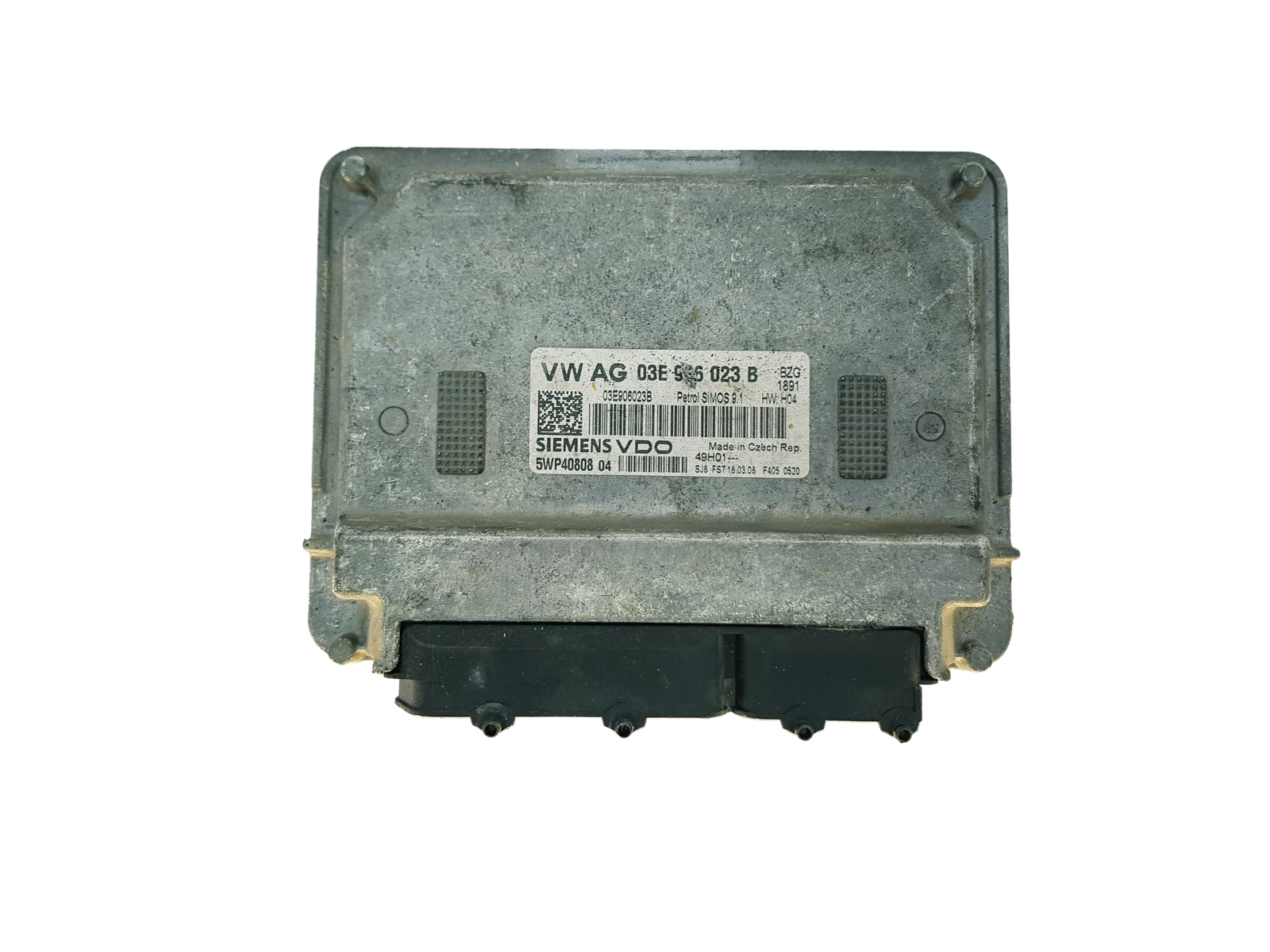 Steuergerät 03E906023B 5WP40808 04 VW Siemens 32952 main product photo