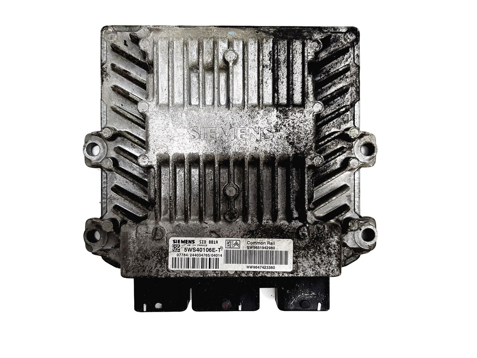 Steuergerät 5WS40106E-T 9651942980 9647423380 PSA Siemens 12078 main product photo