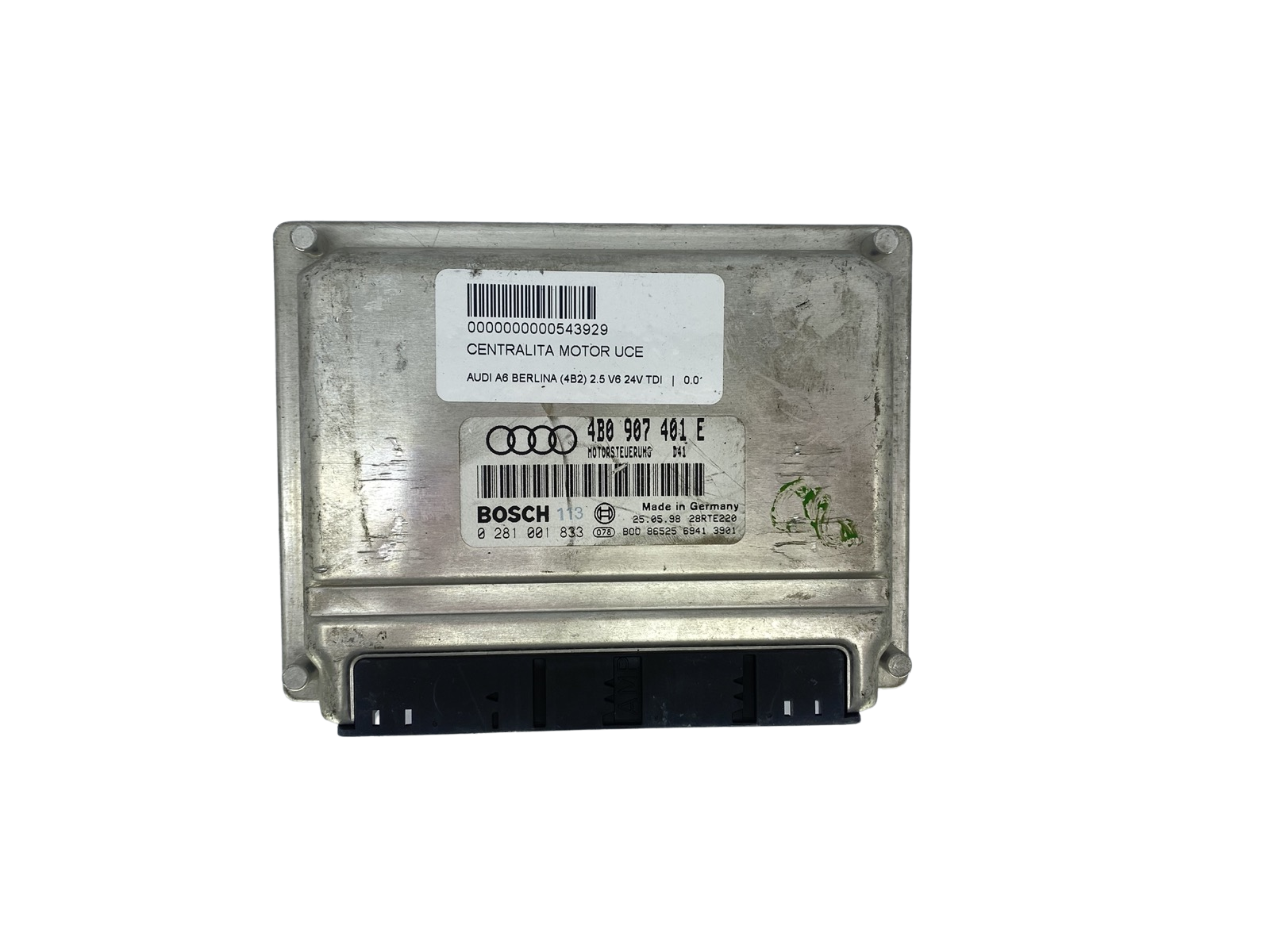 Steuergerät 4B0907401E 0281001833 Audi Bosch 60182 main product photo