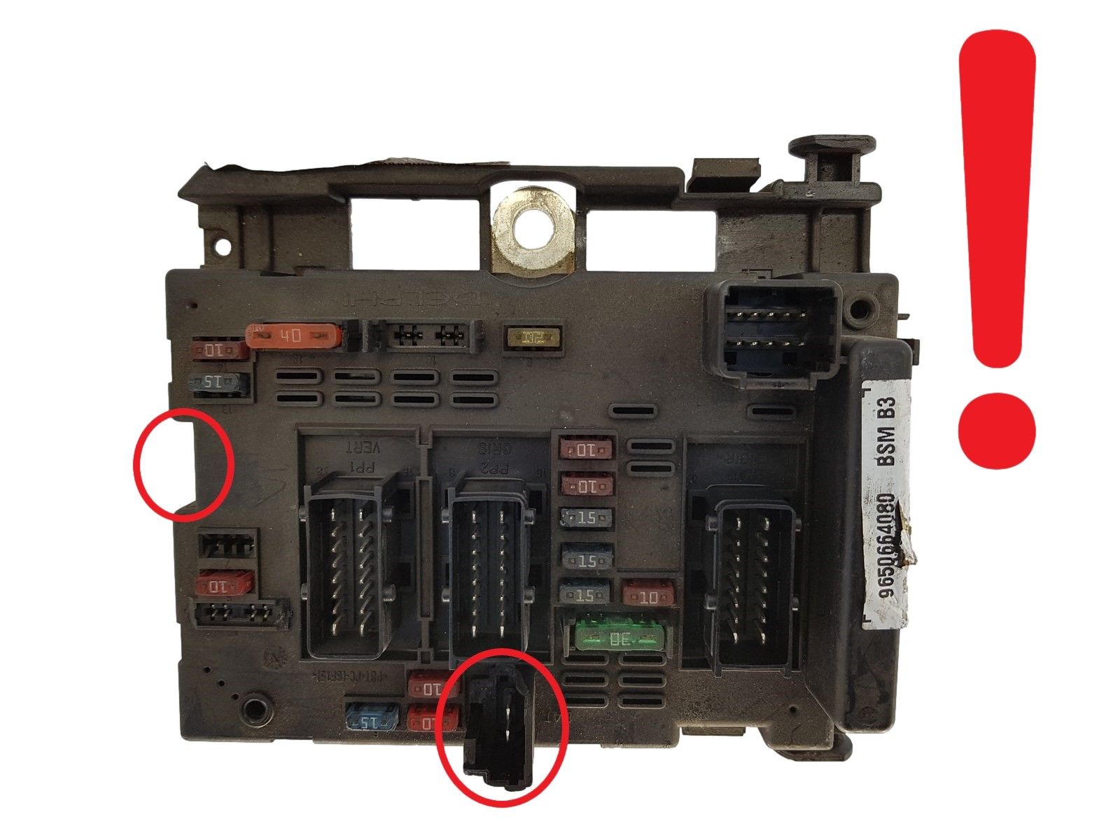 Steuergerät BSM B3 9650664080 PSA Delphi 1242 main product photo