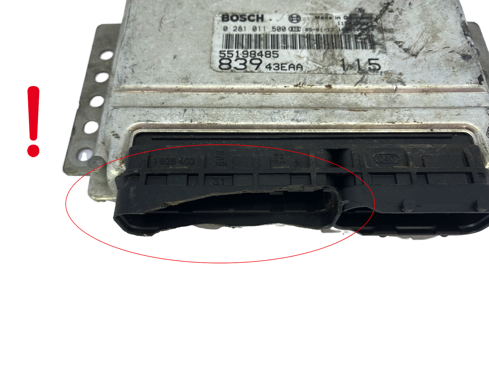 Steuergerät 55198485 0281011500 Fiat Bosch 52292 main product photo