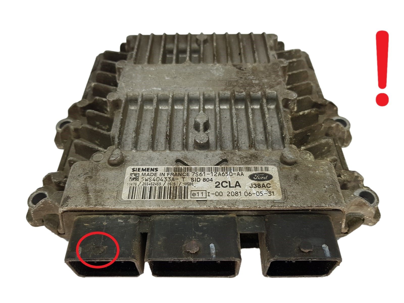 Steuergerät 7S61-12A650-AA 5WS40433A-T SID 804 2CLA Ford Siemens 14861 main product photo