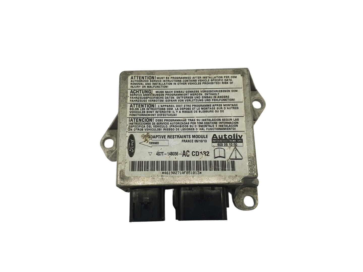 Steuergerät 4S7T-14B056-AC 603951000 Ford Autoliv main product photo