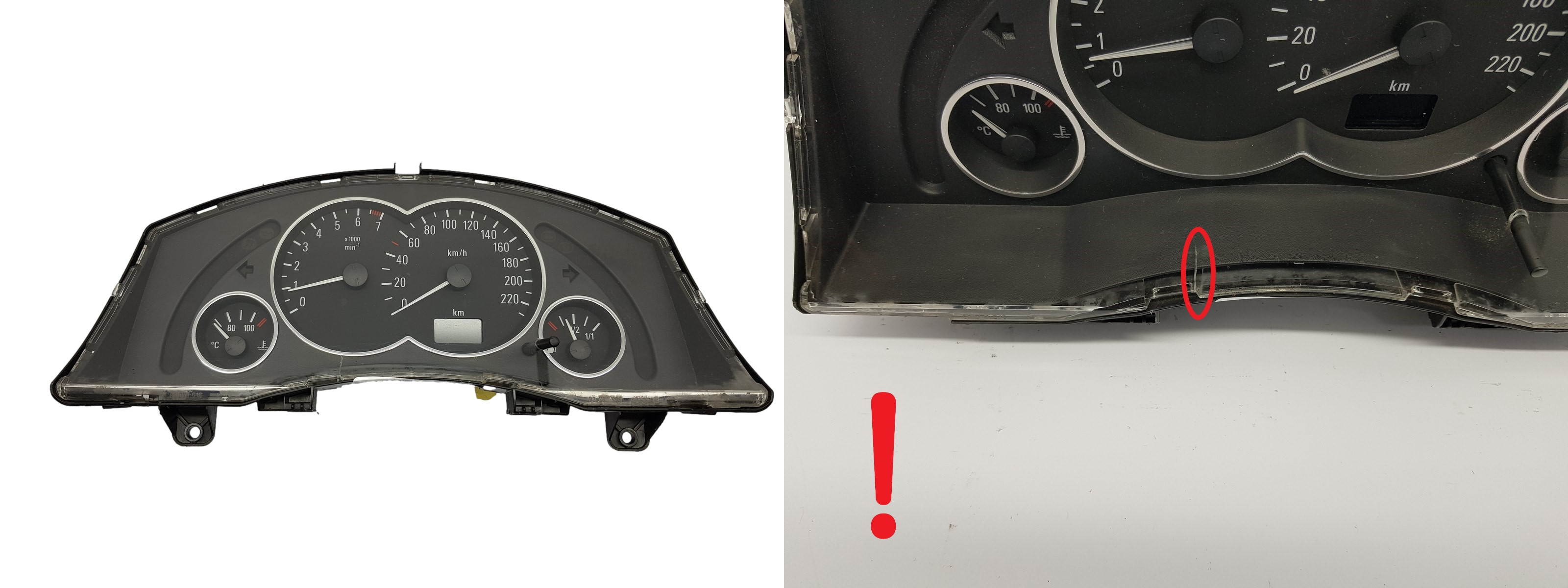 Tacho Kombiinstrument Opel Meriva 13146880BB 110080162010 3102 main product photo