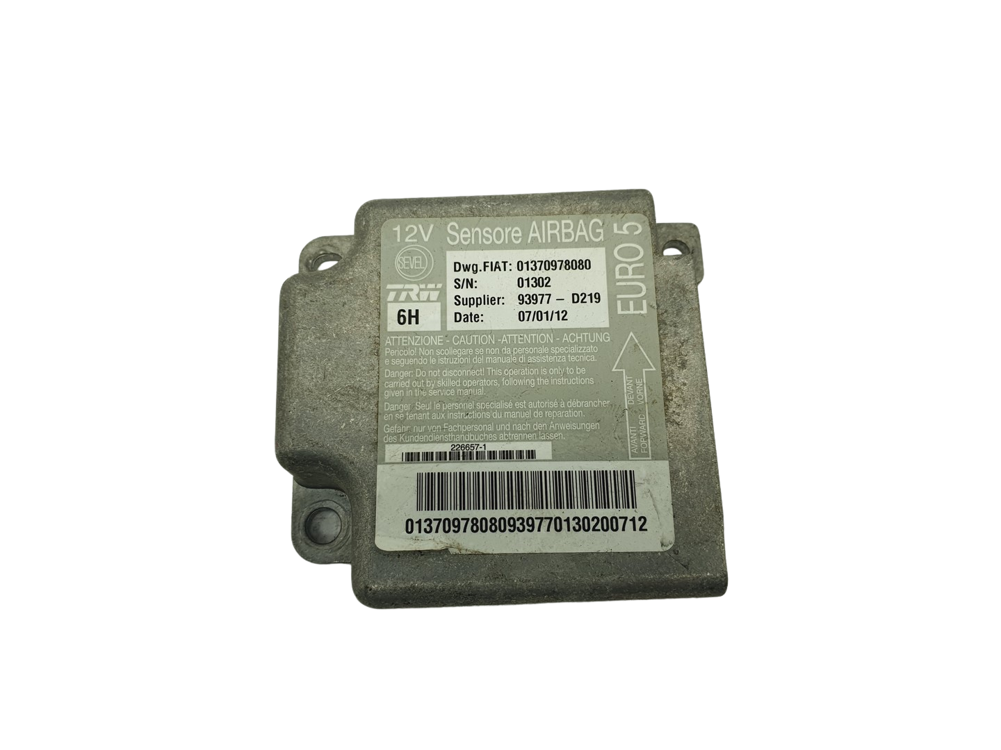 Steuergerät 01370978080 93977-D219 Fiat TRW main product photo