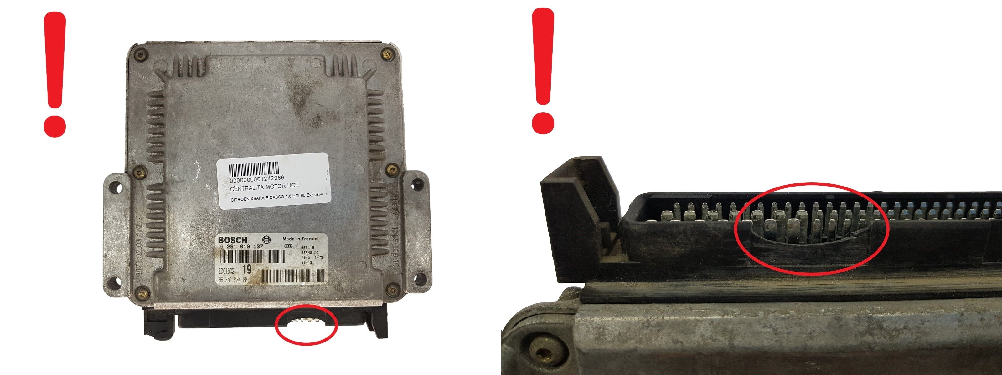 Steuergerät 0281010137 9635158480 28FM0152 PSA Bosch 3234 main product photo