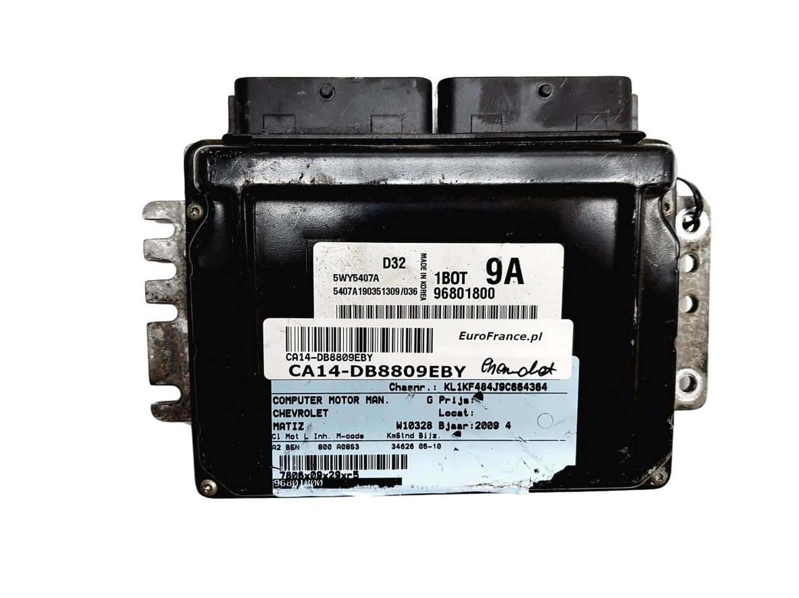 Steuergerät 96801800 5WY5407A D32 1B0T 9A Chevrolet Kemsco 8809 main product photo