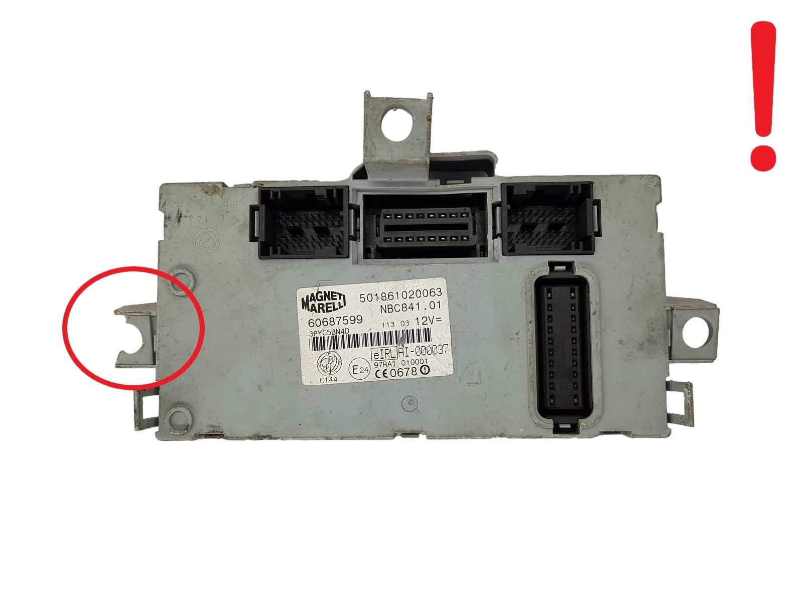 Steuergerät BSI 60687599 501861020063 Fiat Alfa Lancia Magneti Marelli main product photo