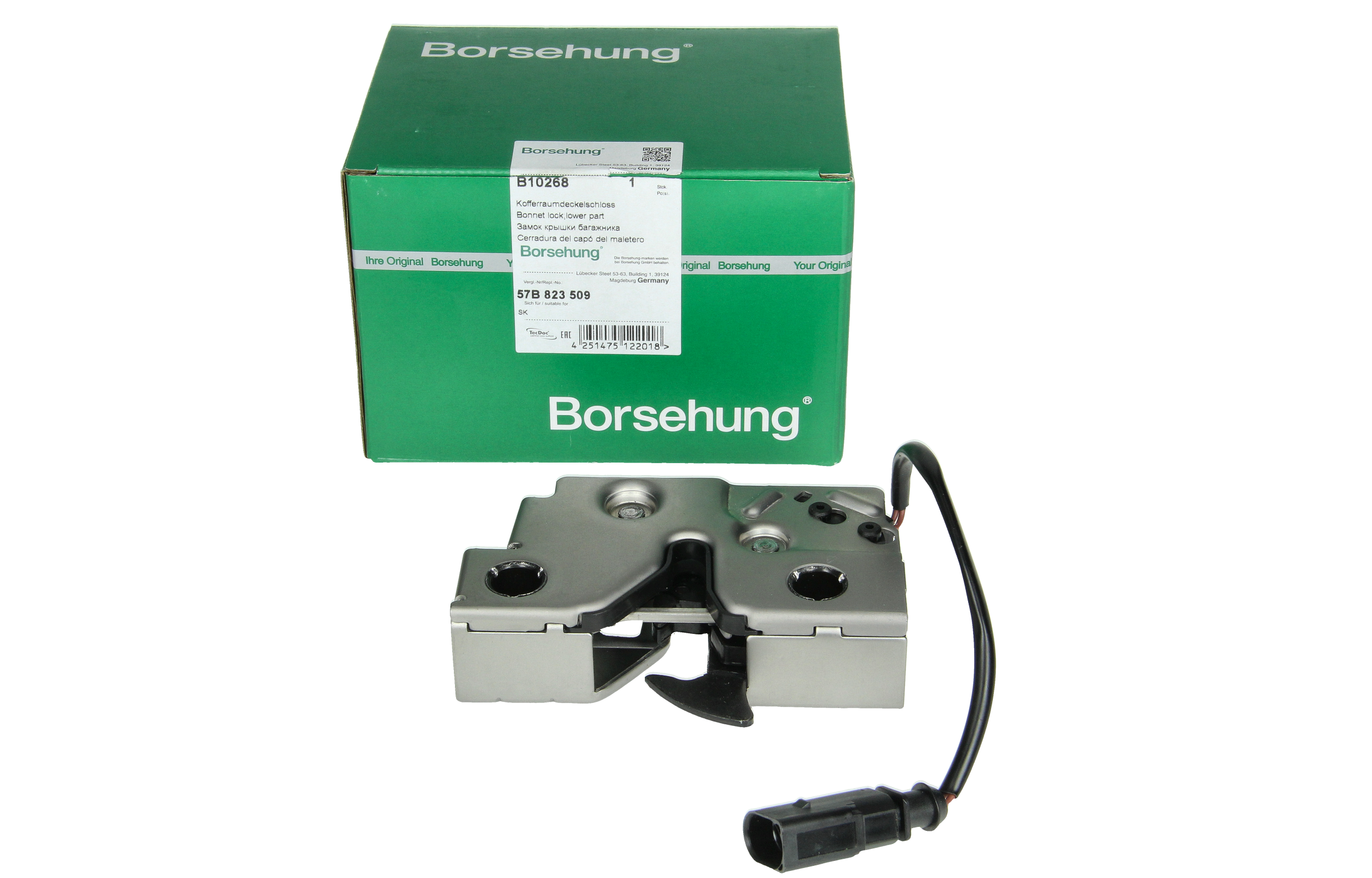 Motorhaubenschloss Haubenschloss 57B823509 B10268 Volkswagen Skoda Borsehung main product photo