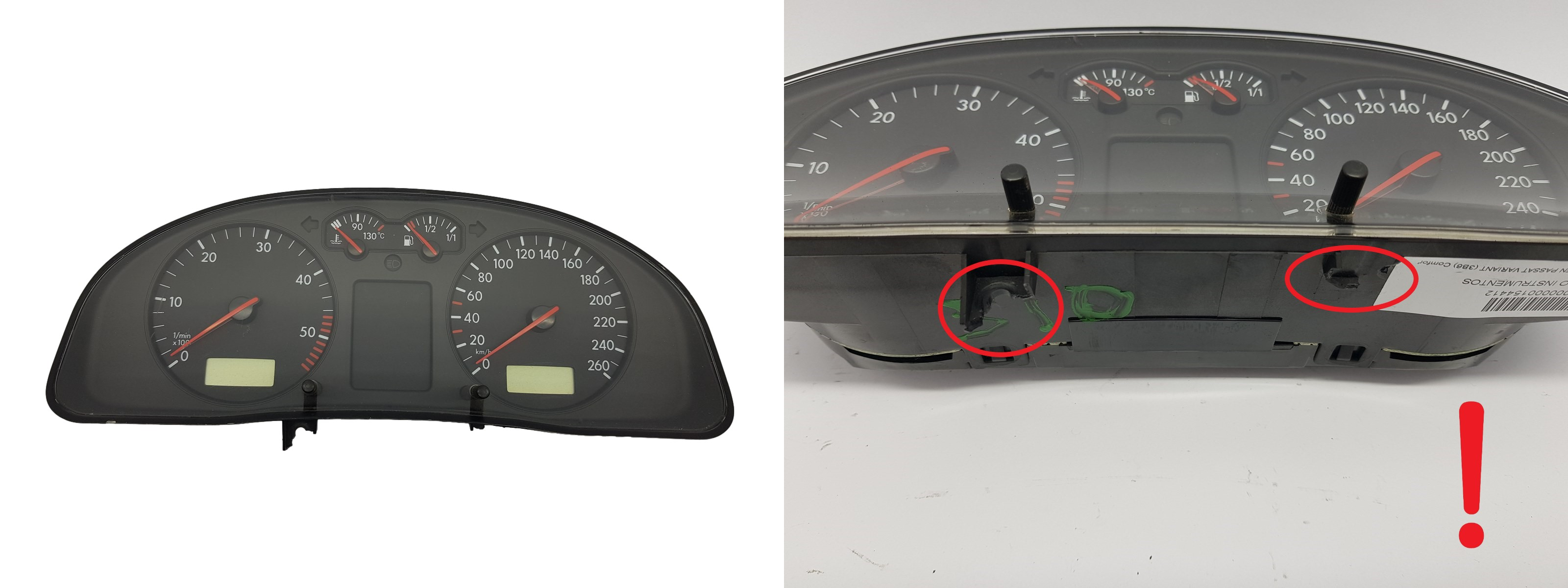 Tacho Kombiinstrument VW Pasat 3B 3B0920802A 1577 main product photo