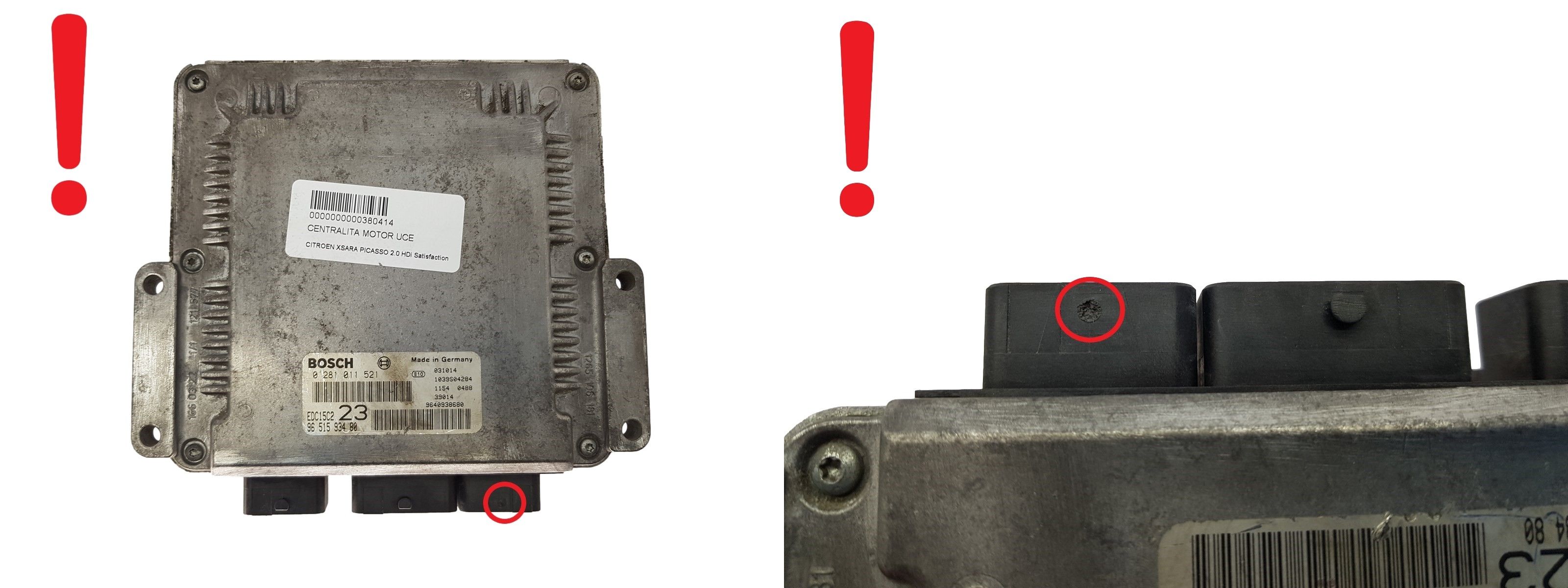 Steuergerät 0281011521 9651593480 9640938680 PSA Bosch 3599 main product photo