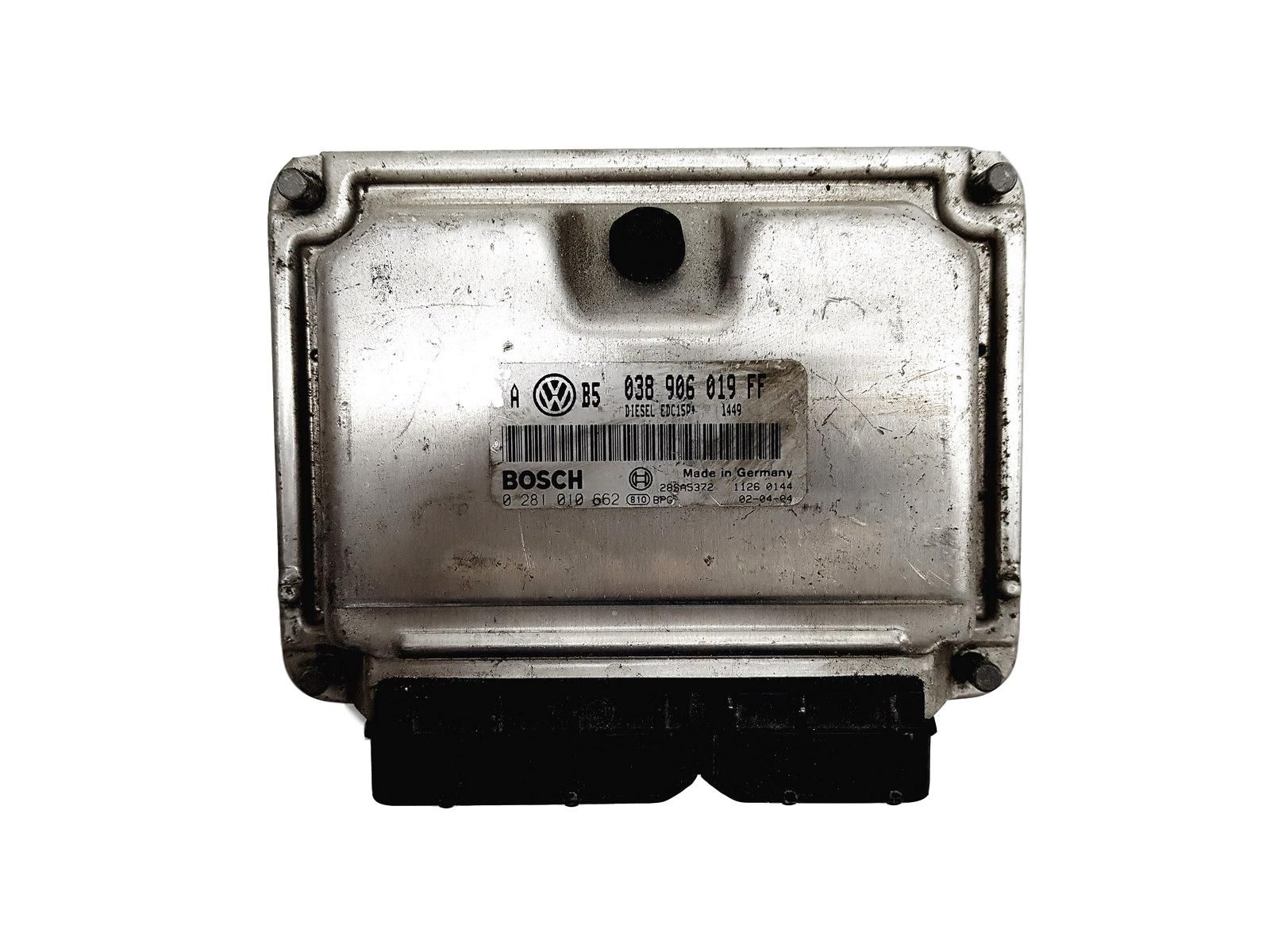 Steuergerät 038906019FF 0281010662 VW Bosch main product photo