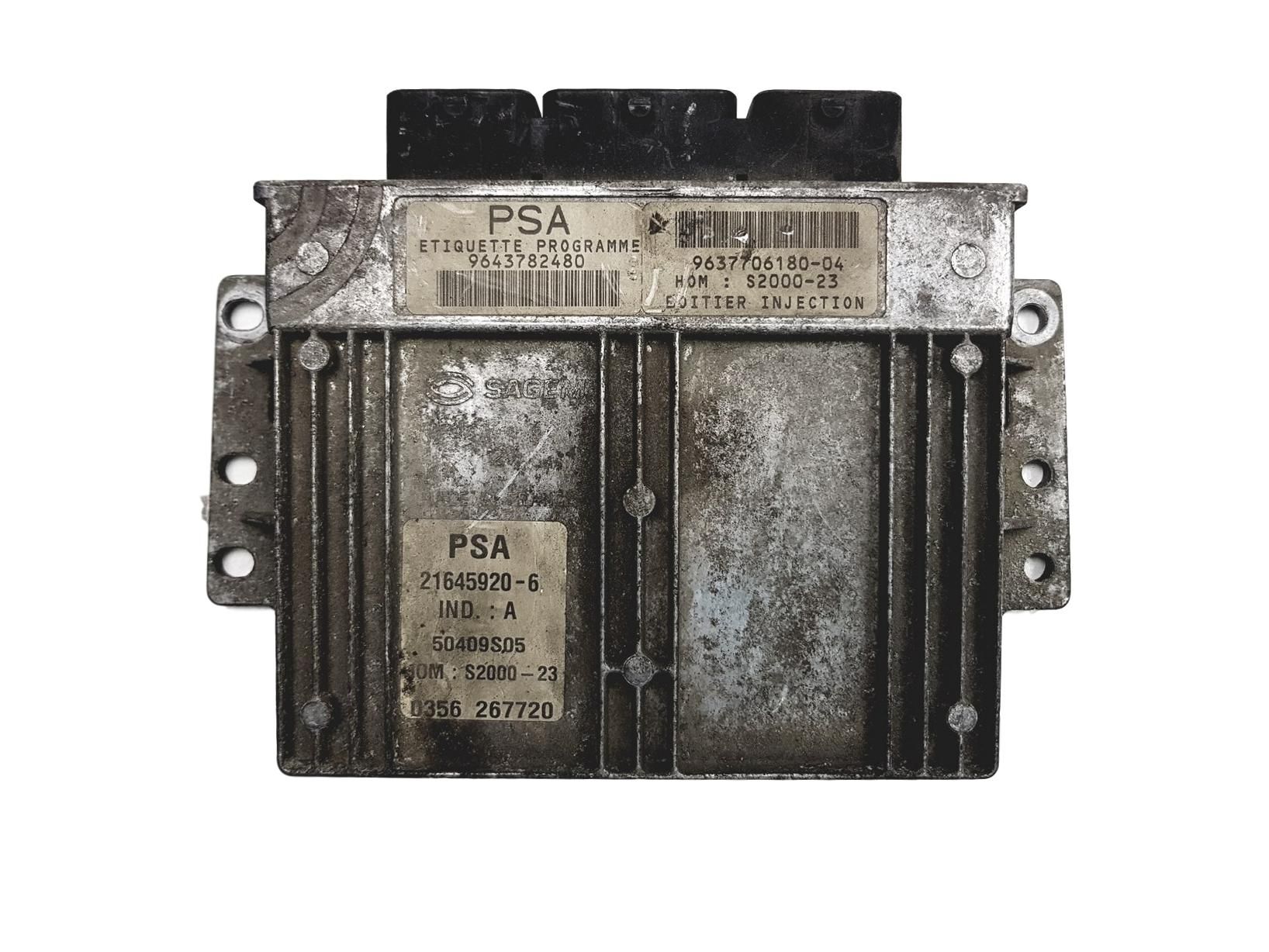 Steuergerät 9643782480 9637706180-04 21645920-6 PSA Sagem 2909 main product photo