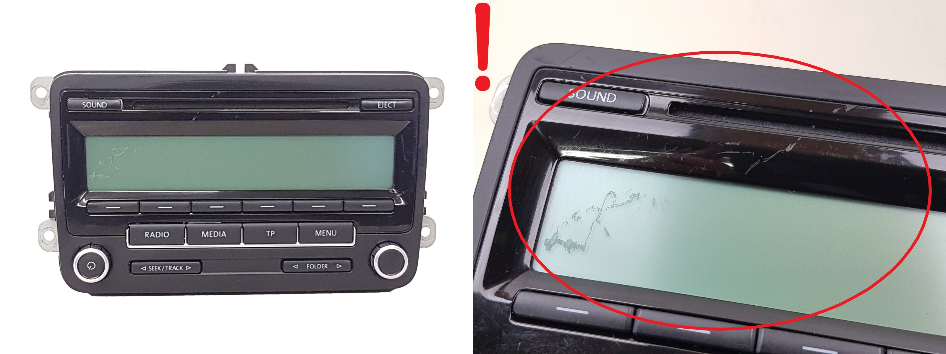 Cd-Radio VW 1K0035186AA 7647201360 Blaupunkt 1058 main product photo