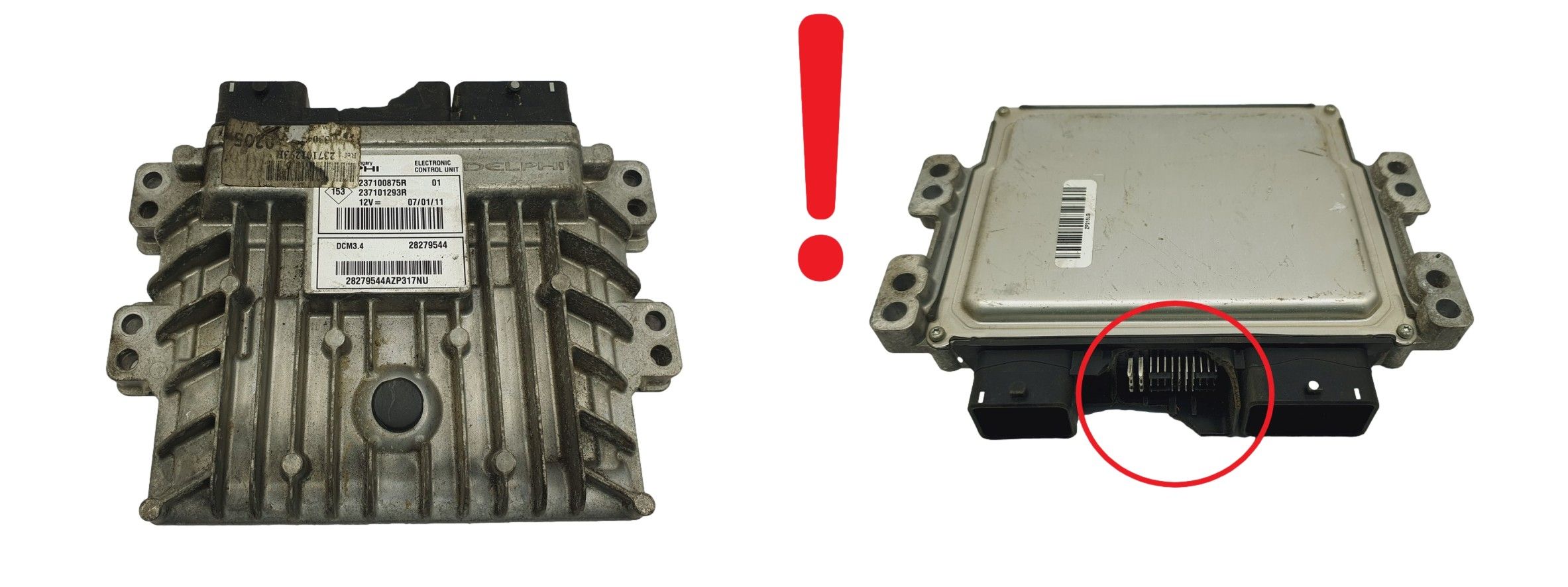 Steuergerät 237100875R 237101293R 28279544 Renault Delphi 68400 main product photo