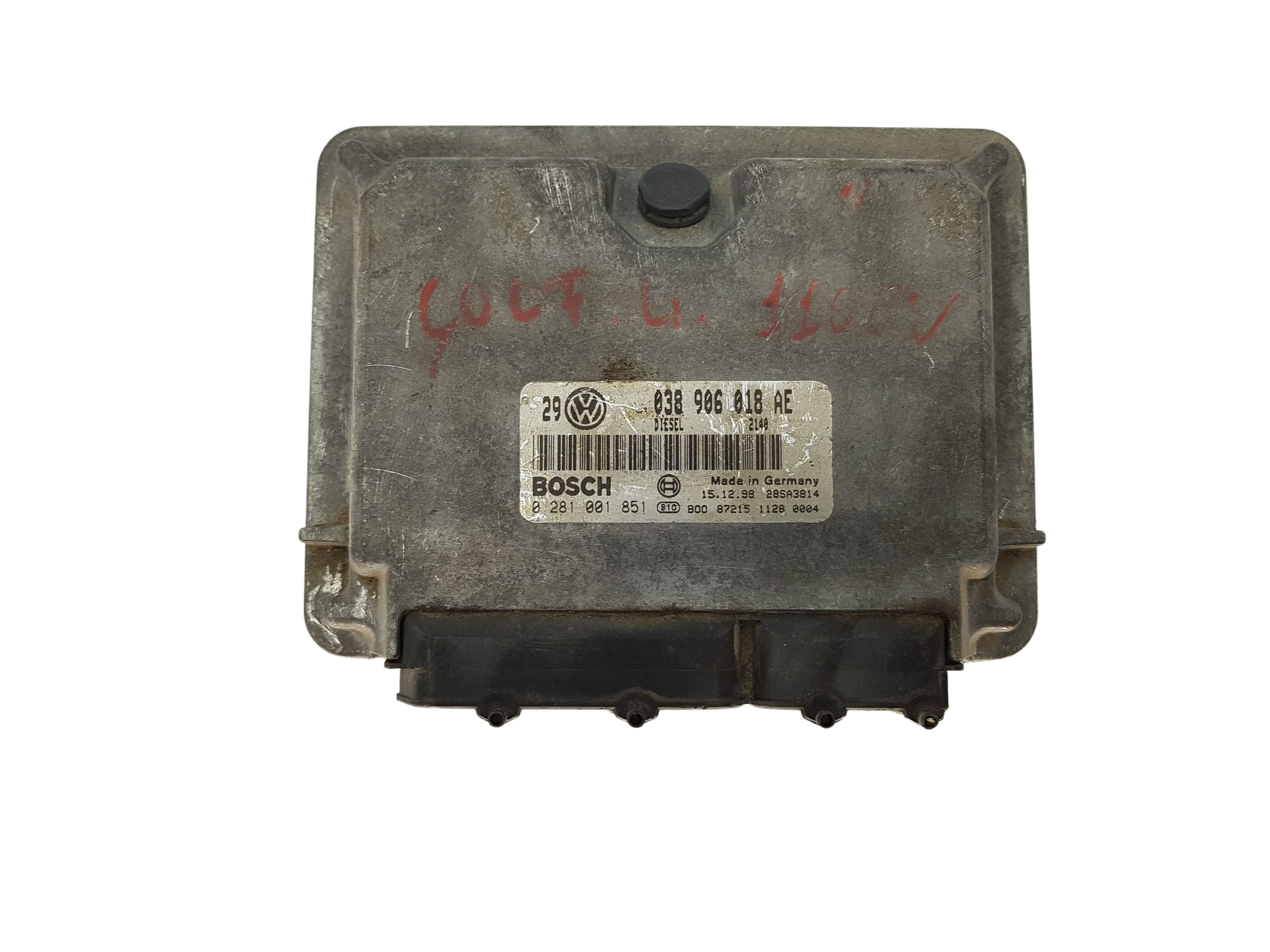 Steuergerät 038906018AE 0281001851 VW Bosch 16515 main product photo