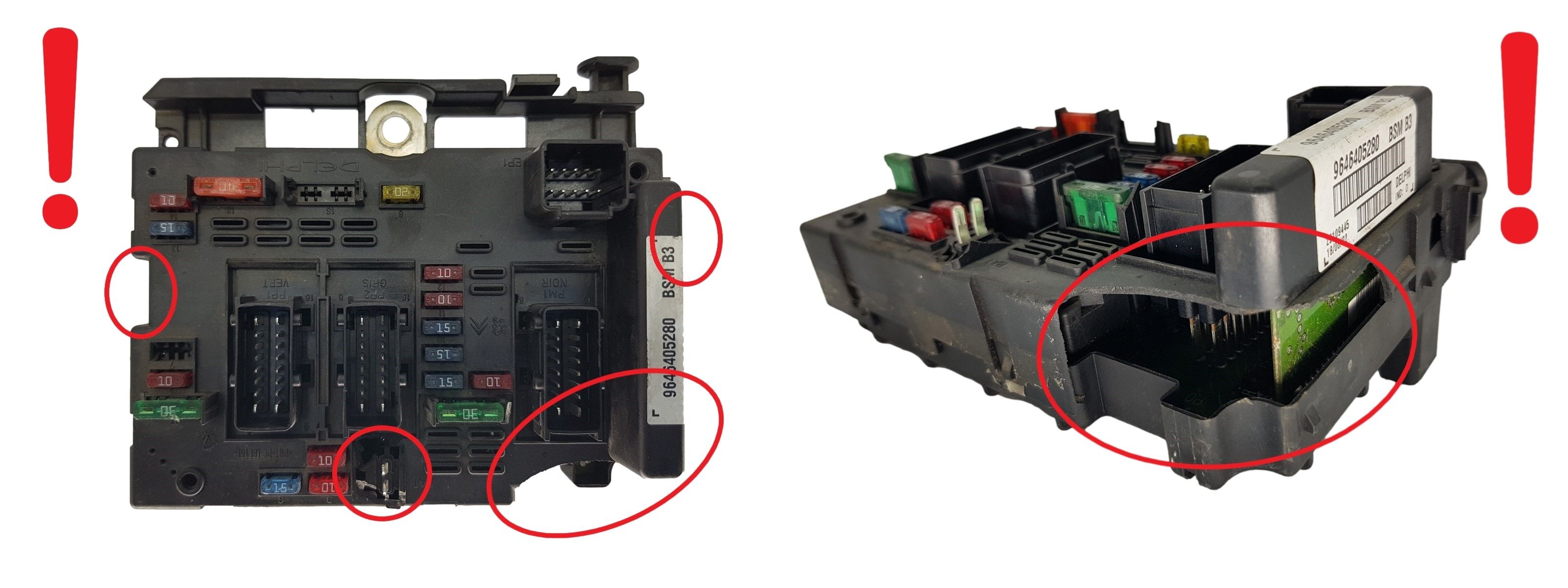 Steuergerät BSM B3 9646405280 PSA Delphi 1723 main product photo