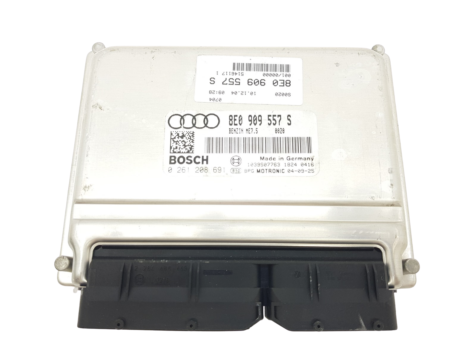 Steuergerät 8E0909557S 0261208691 Audi Bosch main product photo