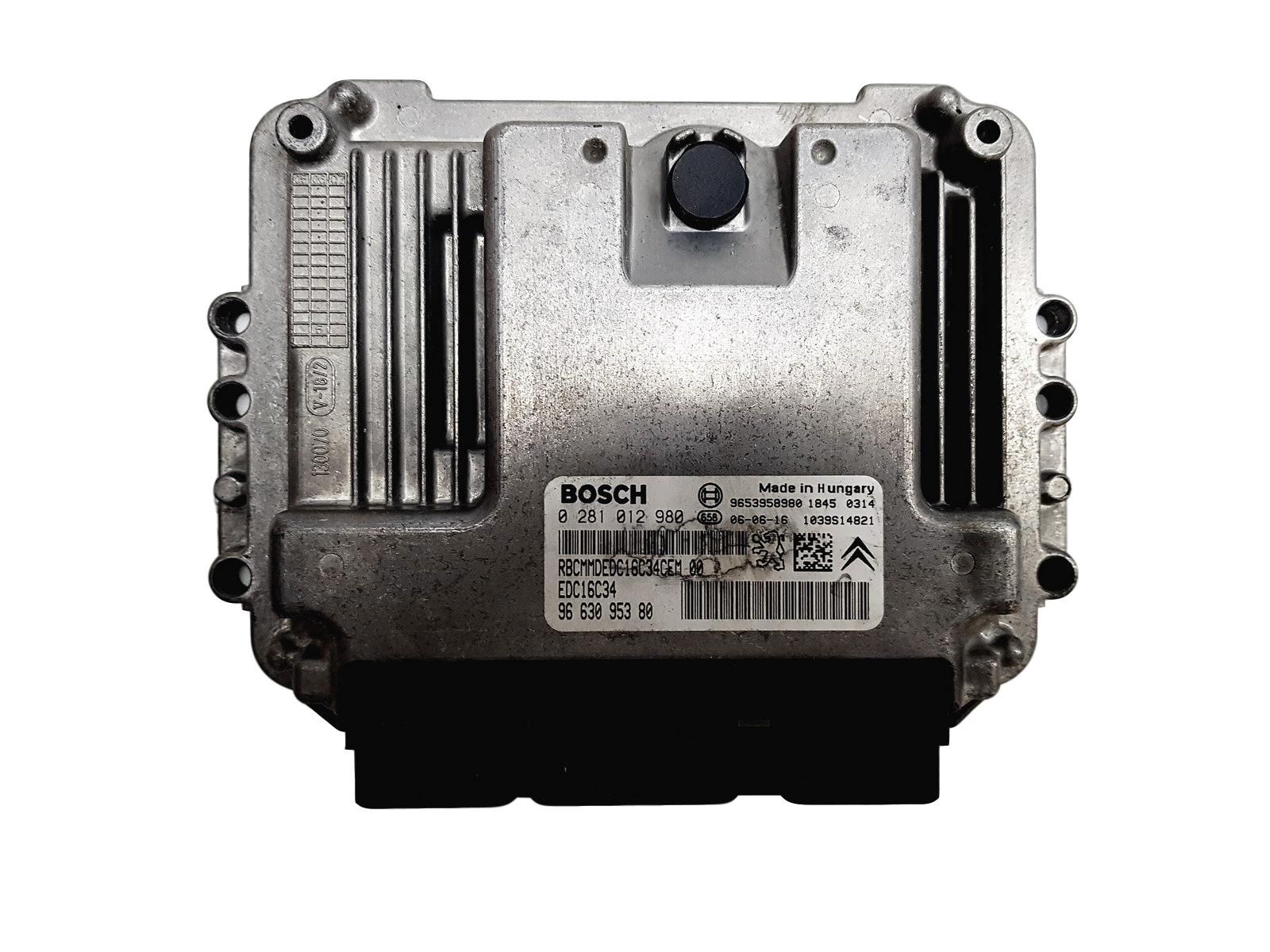 Steuergerät 9663095380 0281012980 9653958980 PSA Bosch main product photo