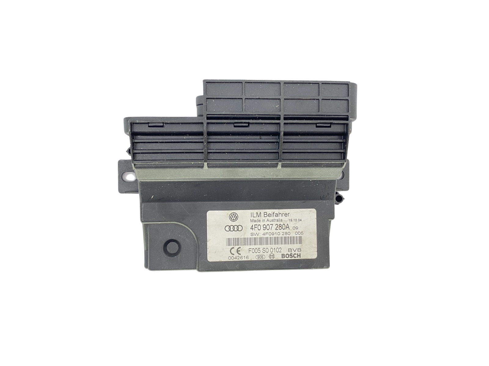 Steuergerät Audi 4F0907280A F005S00102 4F0910280 Bosch 58285 main product photo