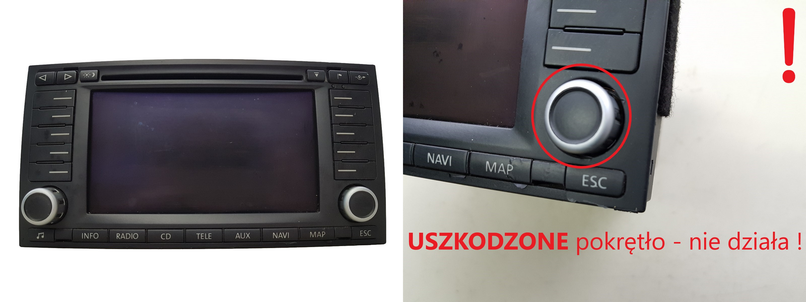 Navigationssystem Radio VW Touareg 7L6035191N NA CZĘŚCI main product photo