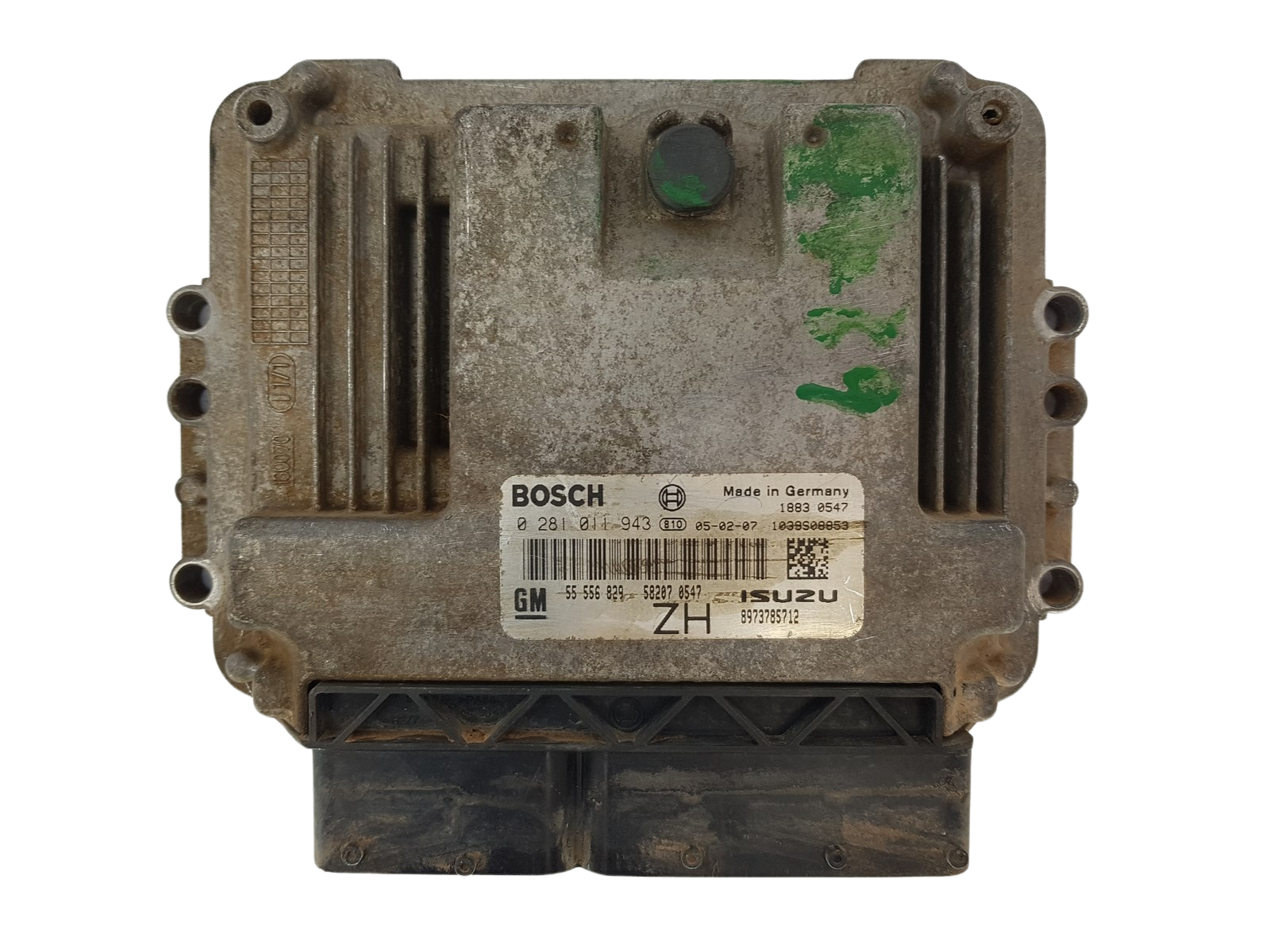 Steuergerät 0281011943 55556829 8973785712 Opel Bosch GM Isuzu 2927 main product photo