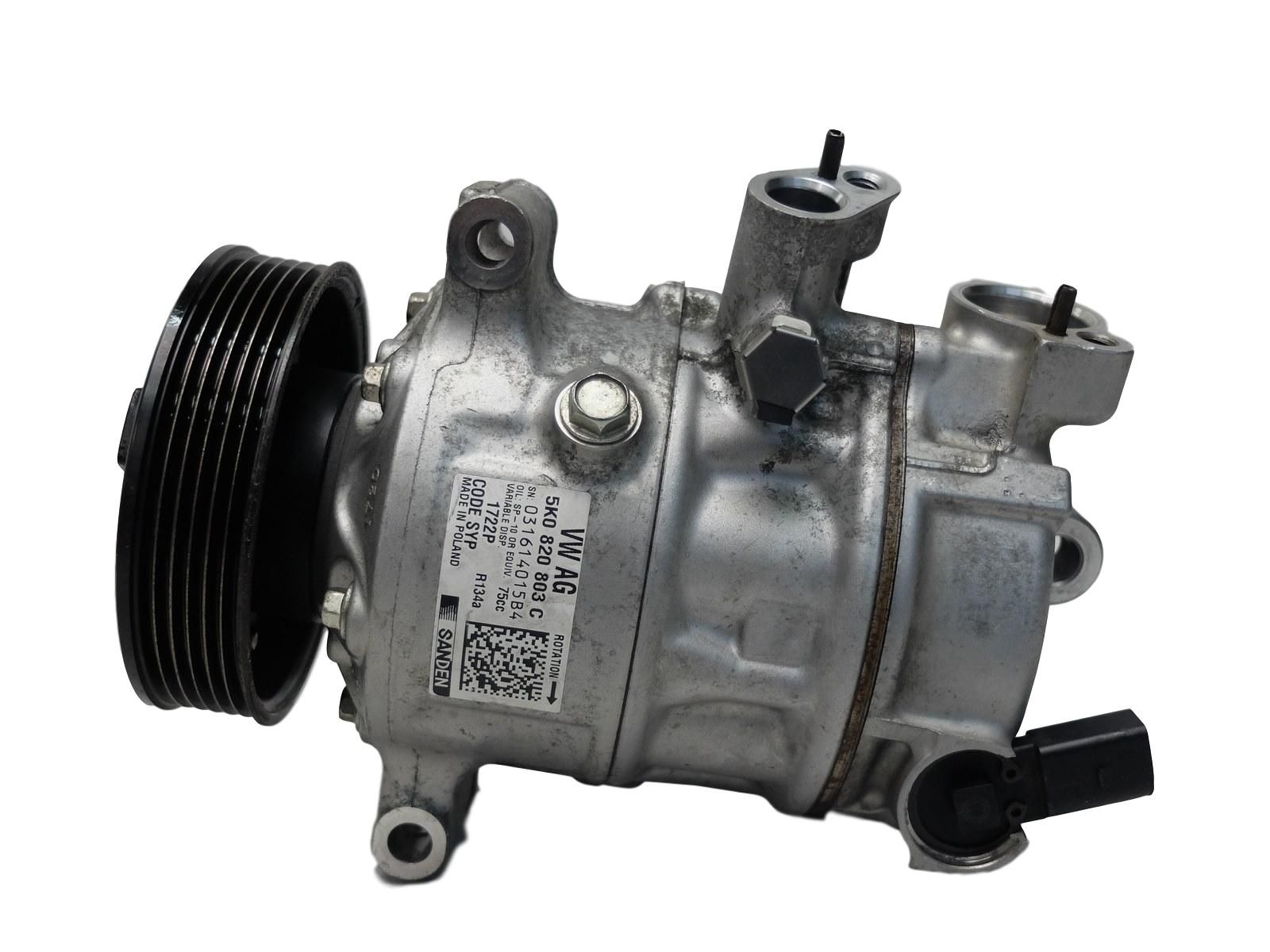 Kompressor Klima Klimaanlage Klimakompressor 5K0820803C 1722P VW Audi Seat Skoda Sanden main product photo
