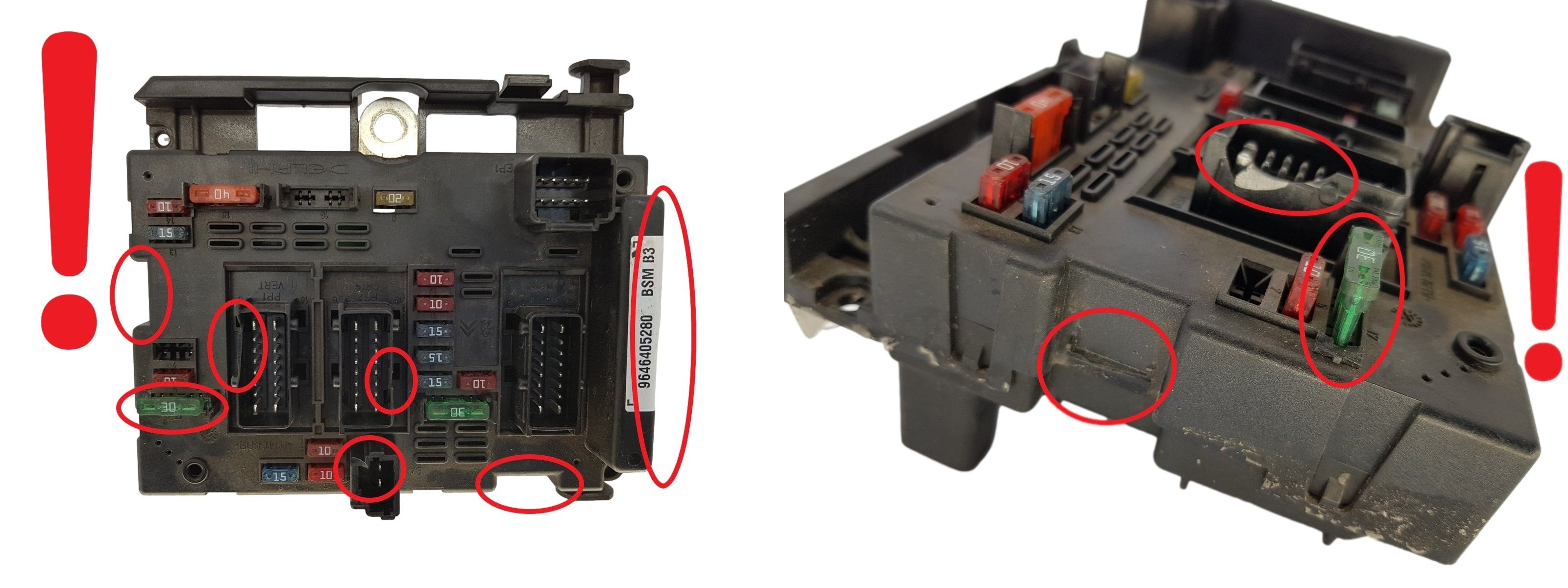 Steuergerät BSM B3 9646405280 PSA Delphi 1308 main product photo