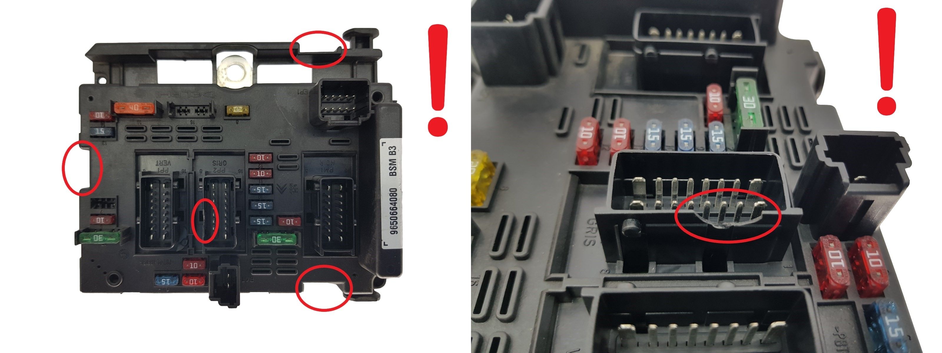 Steuergerät BSM B3 9650664080 PSA Delphi 1726 main product photo