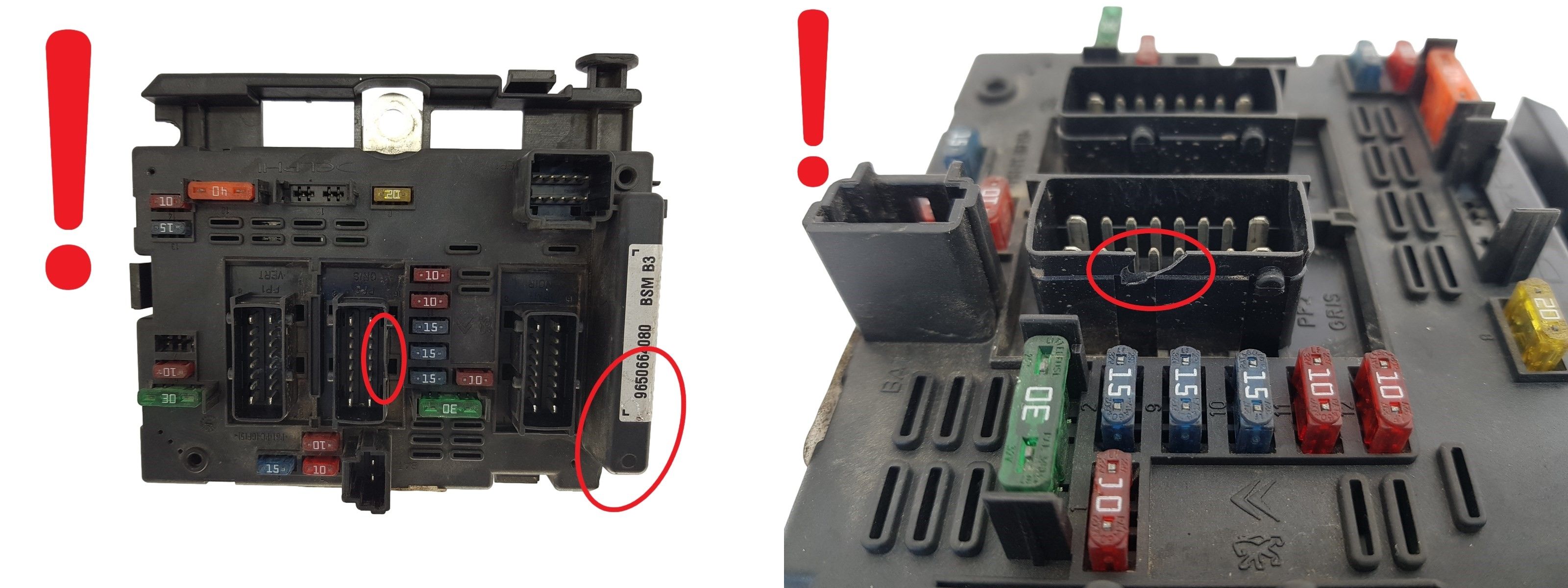 Steuergerät BSM B3 9650664080 PSA Delphi 1425 main product photo